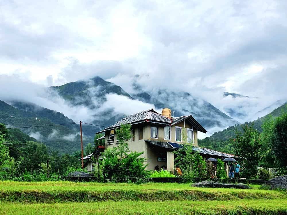 Monsoon clouds embracing The Earth House